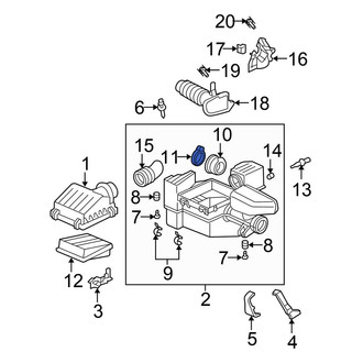 Honda OE - Engine Air Duct Clamp