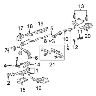 Honda OE - Front Catalytic Converter Bolt