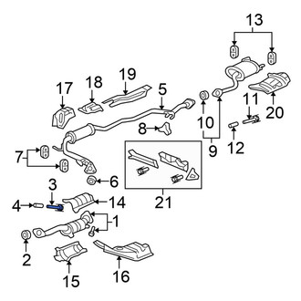 Honda OE - Front Catalytic Converter Bolt