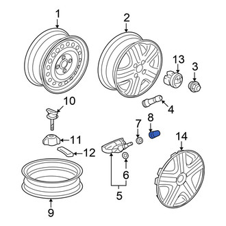 Honda OE - Tire Pressure Monitoring System (TPMS) Sensor Nut