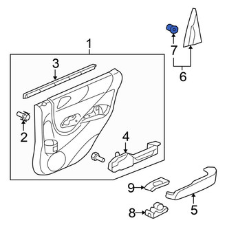 Honda OE - Fender Molding Grommet