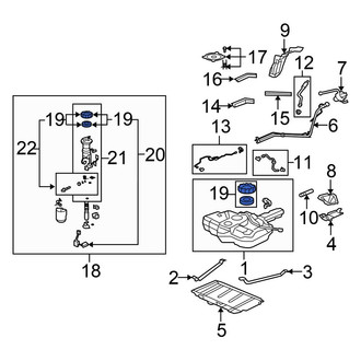 Honda OE - Fuel Pump Nut