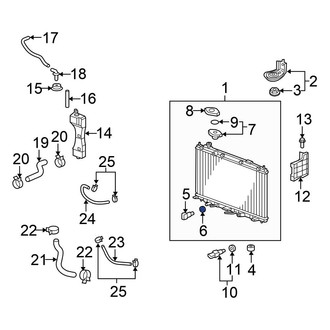 Honda OE - Radiator Drain Plug Gasket