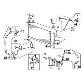 Honda OE - A/C Line O-Ring