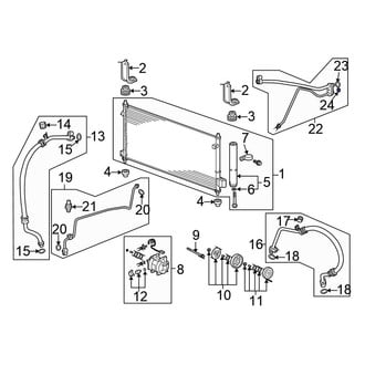 Honda OE - A/C Refrigerant Line O-Ring