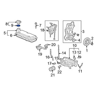 Honda OE - Engine Oil Filler Cap Gasket