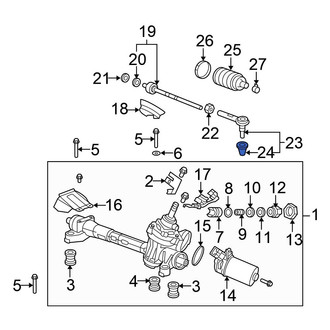 Honda OE - Steering Tie Rod End Boot