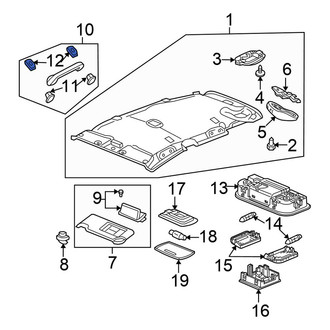 Honda OE - Interior Grab Bar Clip