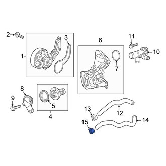 Honda OE - Engine Coolant Bypass Pipe Clamp