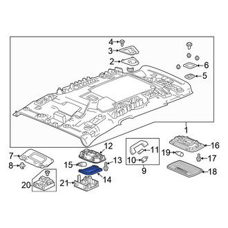 Honda OE - Left Map Light Lens