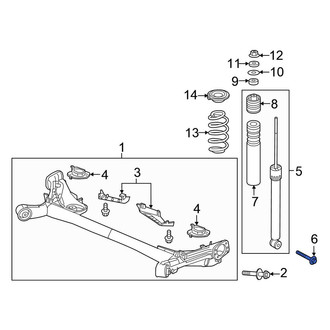Honda OE - Suspension Shock Absorber Bolt