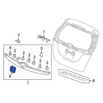 Honda OE - Rear Hatch Emblem