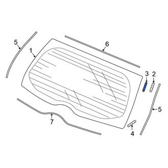 Honda OE - Lower Back Glass Clip