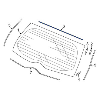 Honda OE - Upper Windshield Seal