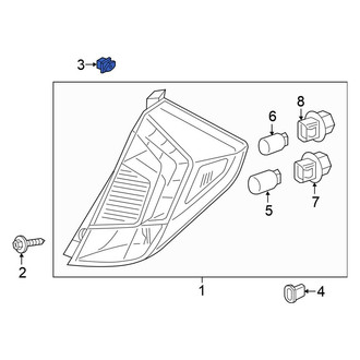 Honda OE - Tail Light Clip
