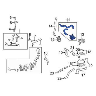Honda OE - Engine Auxiliary Water Pump