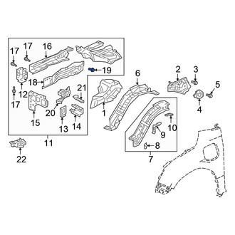 Honda OE - Outer Frame Side Member Bolt