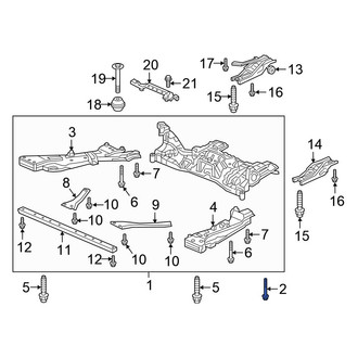Honda OE - Suspension Crossmember Reinforcement Bolt