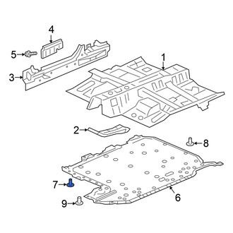 Honda OE - Floor Pan Splash Shield Bolt