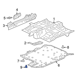 Honda OE - Fuel Tank Shield Clip