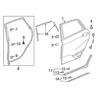 Honda OE - Door Seal Clip