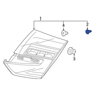 Honda OE - License Plate Light Panel Clip