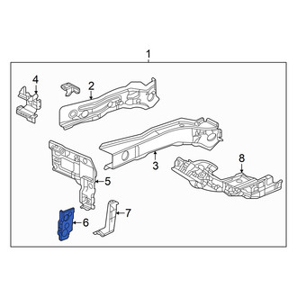 Honda OE - Front Right Fender Rail Mount Plate