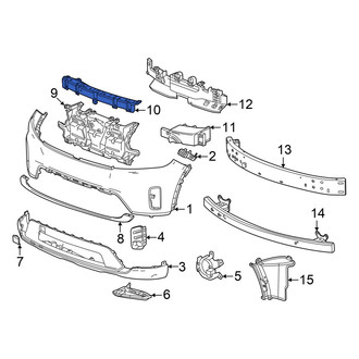 Honda OE - Front Lower Bumper Cover Reinforcement