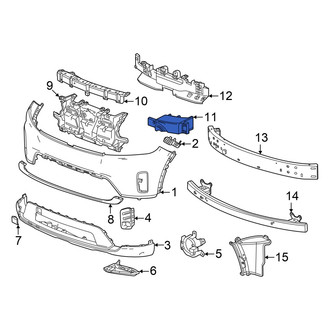 Honda OE - Front Right Bumper Impact Absorber
