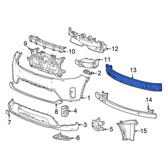 Honda OE - Front Upper Bumper Impact Bar
