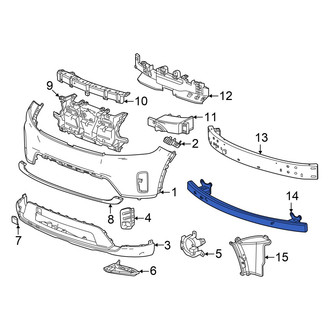 Honda OE - Front Lower Bumper Impact Bar