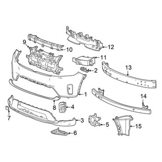 Honda OE - Front Bumper & Grille - Bumper & Components