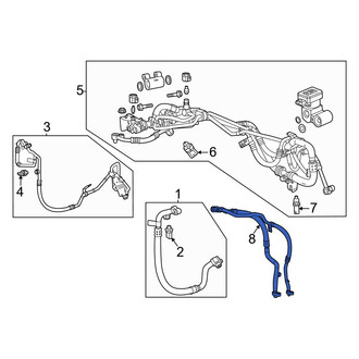 Honda OE - A/C Manifold Hose Assembly