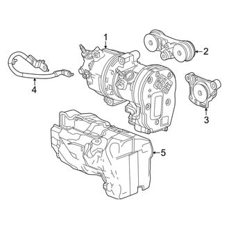Honda OE - Air Conditioner & Heater - Compressor
