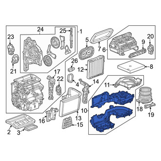 Honda OE - HVAC Blower Motor Housing