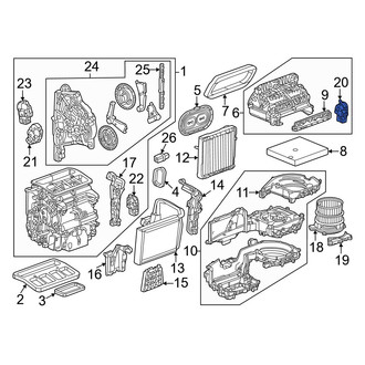 Honda OE - Right HVAC Blend Door Actuator
