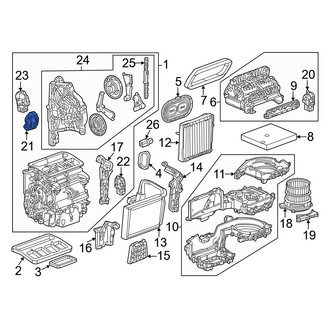 Honda OE - HVAC Floor Mode Door Actuator