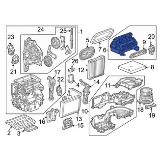 Honda OE - HVAC Air Inlet Housing