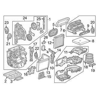 Honda OE - Air Conditioner & Heater - Evaporator & Heater Components