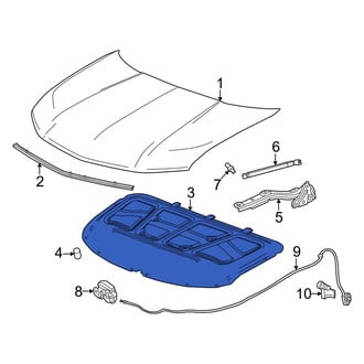 Honda OE - Front Hood Insulation Pad