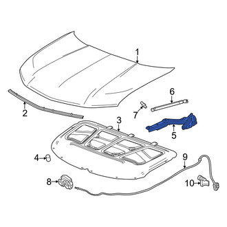 Honda OE - Front Left Hood Hinge