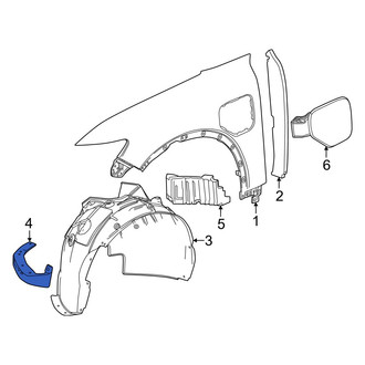 Honda OE - Front Left Stone Deflector