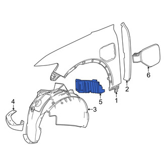 Honda OE - Front Left Mud Guard
