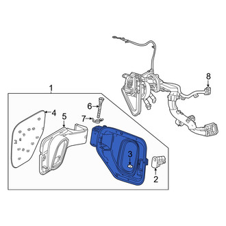 Honda OE - Drive Motor Battery Pack Charging Port Door Assembly
