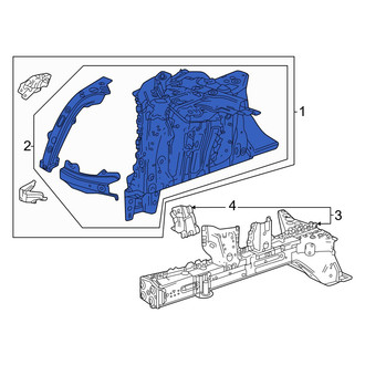 Honda OE - Front Right Fender Apron