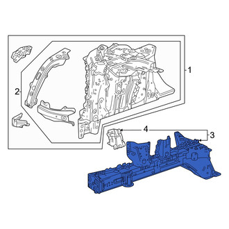 Honda OE - Front Left Frame Side Member