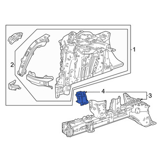 Honda OE - Front Left Frame Side Member Reinforcement