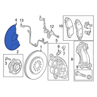 Honda OE - Front Left Brake Dust Shield