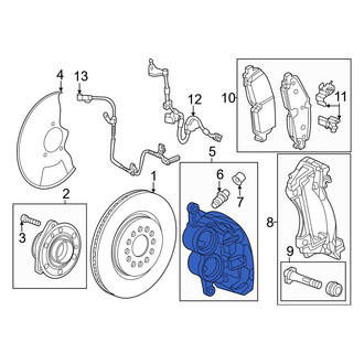 Honda OE - Front Left Disc Brake Caliper