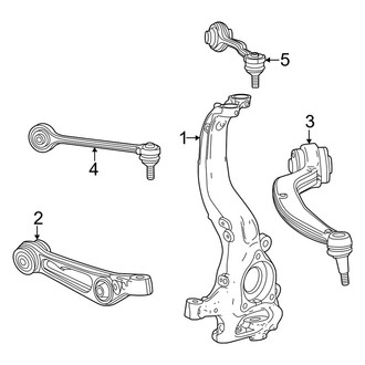 Honda OE - Front Suspension - Suspension Components (Elite / EX / Touring)